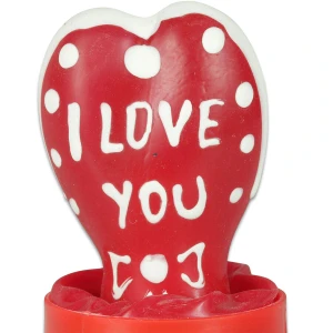 CONDOMERIE - PRESERVATIVI NOVITÃ DIPINTI A MANO CUORE - MODELLO I LOVE YOU 2
